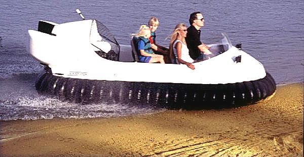 Hovercraft bergang Wasser-Festland 